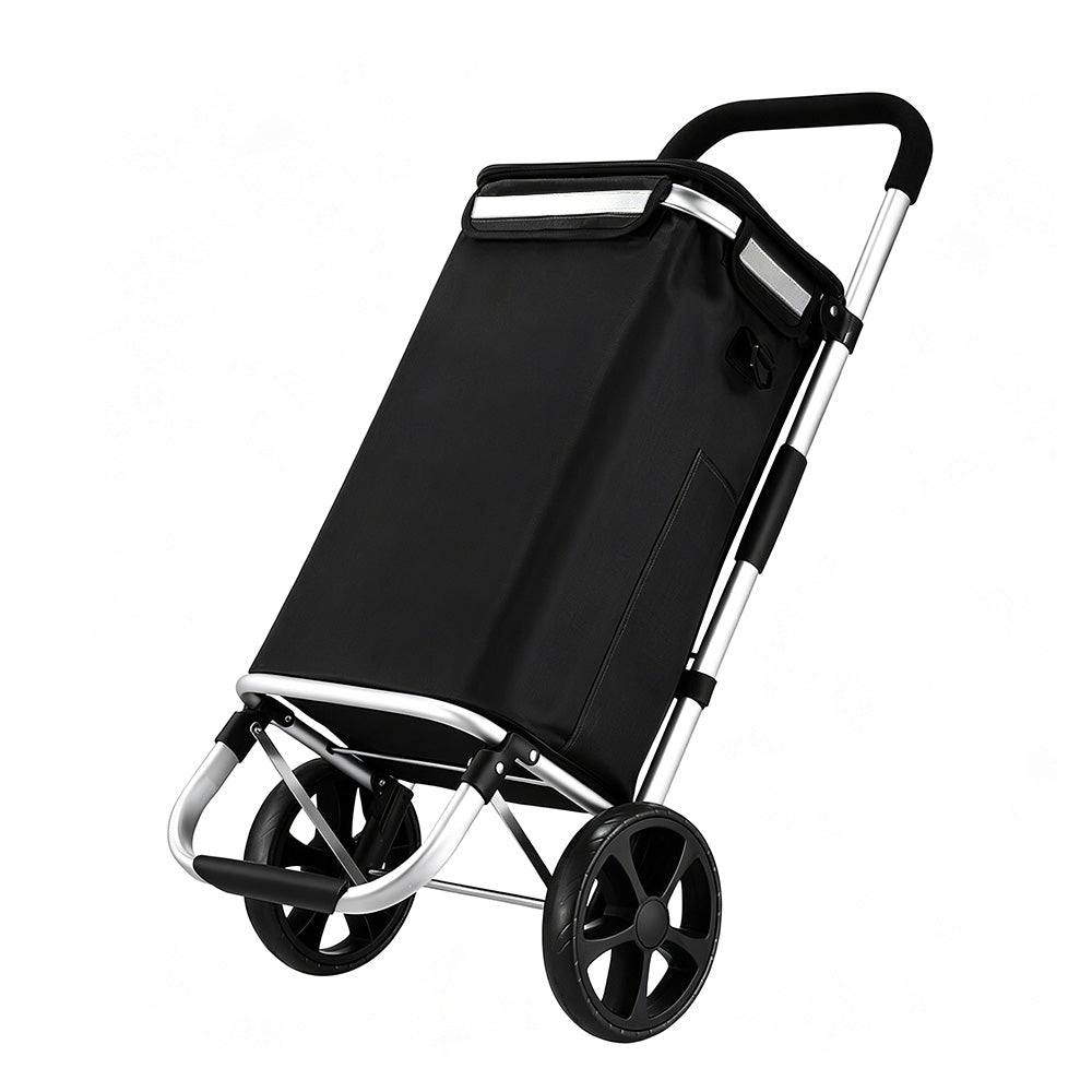 Folding Shopping Cart with Waterproof Oxford Bag Portable Utility Trolley