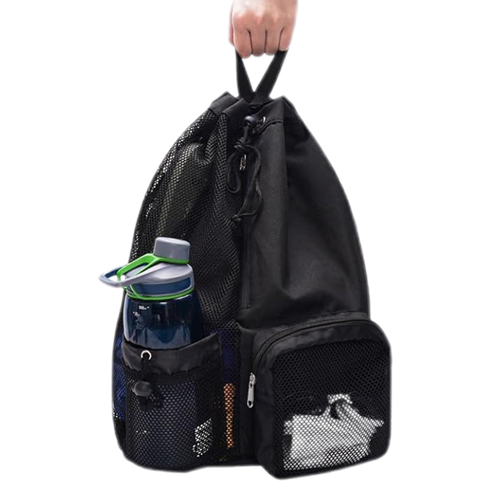 Swim Bag Mesh Drawstring Backpack for Swimming Gym and Workout Gear