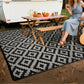 Outdoor Picnic Mat Camping Waterproof Reversible Rug for Beach Tent-Grey
