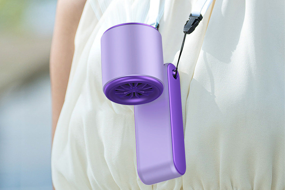 Handheld Portable Fan with Ice Cooler 100-Speed Rechargeable Handheld Fan