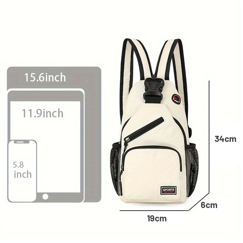 Dual-use Water-resistant Chest Bag Outdoor Travel Shoulder Backpack