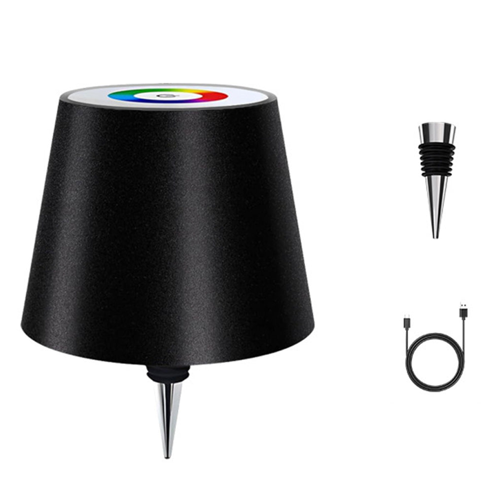 3 Colors Stepless Dimming Wine Bottle Lamp USB Charging LED Wine Bottle Lamp