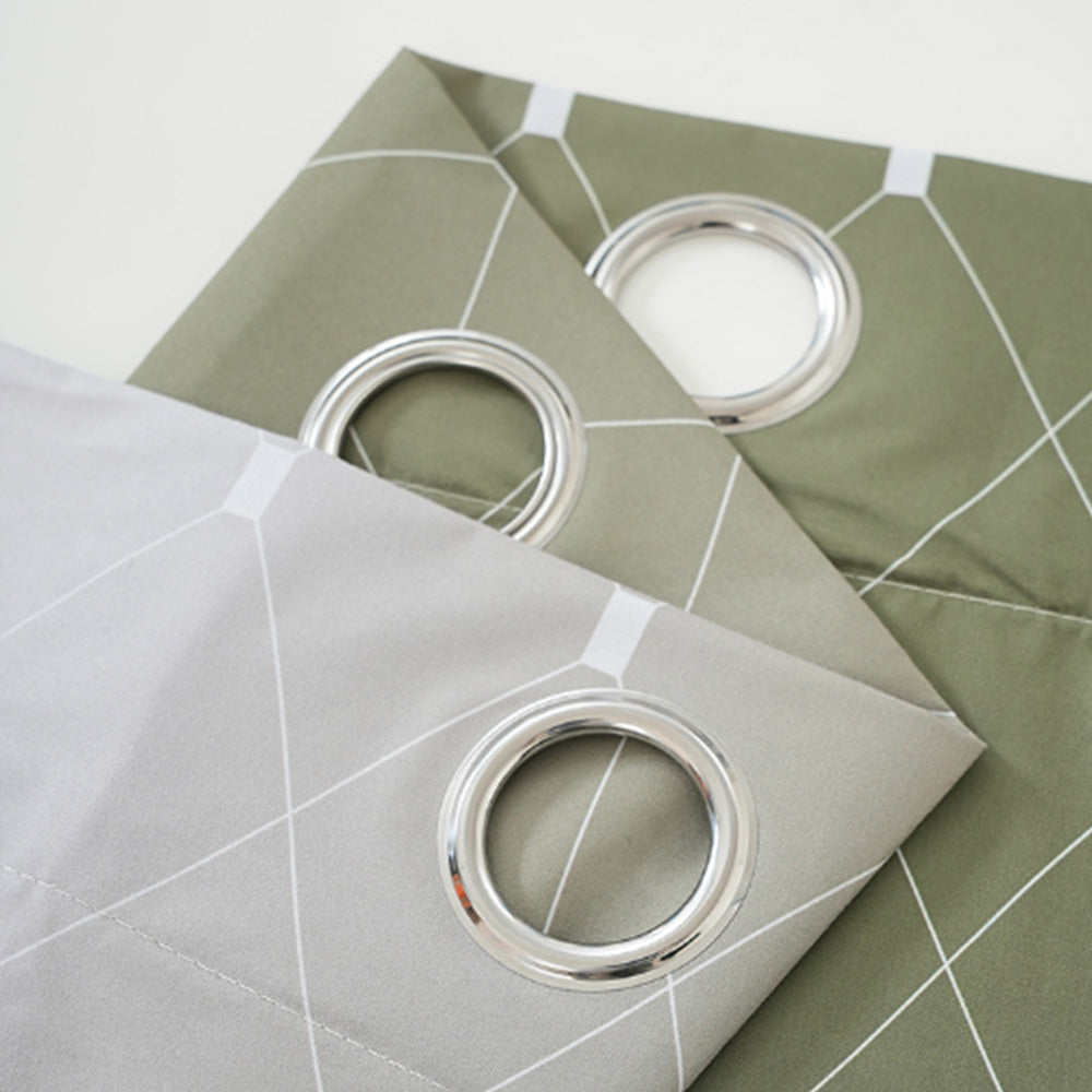 Blackout Curtain Gradient Color Curtains for Bedroom Living Room-Green