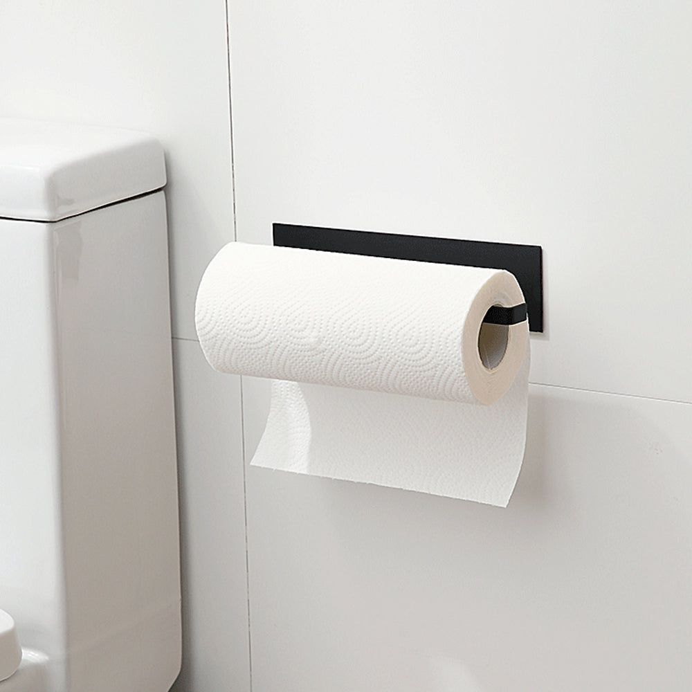Aluminum Alloy Wall Mount Paper Towel Holder with Self Adhesive