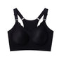 Seamless Bra for Women Adjustable Wirefree Bra for Sport Daily Wear-Black