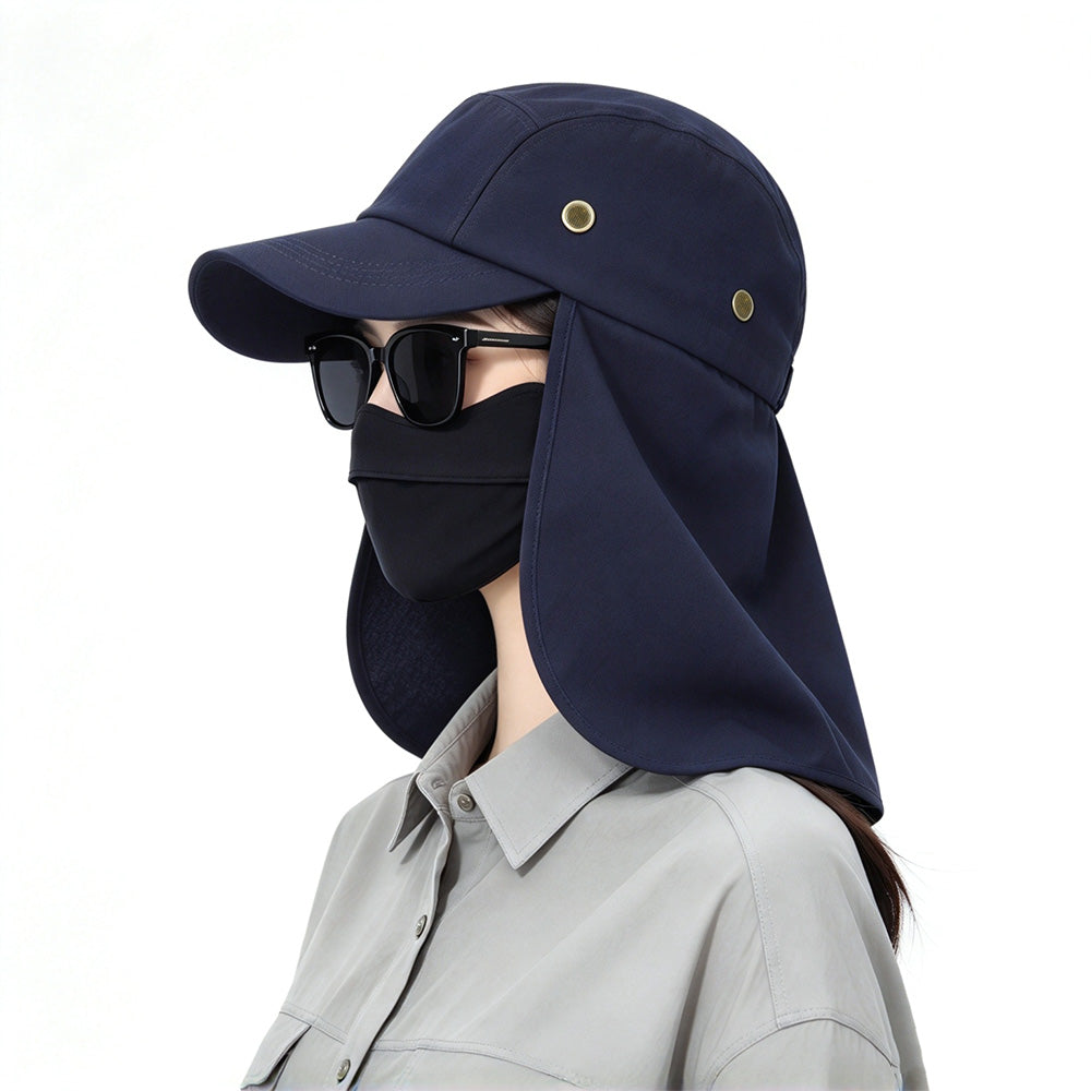 Summer Sun Hat Baseball Cap with Wide Brim and Extended Visor