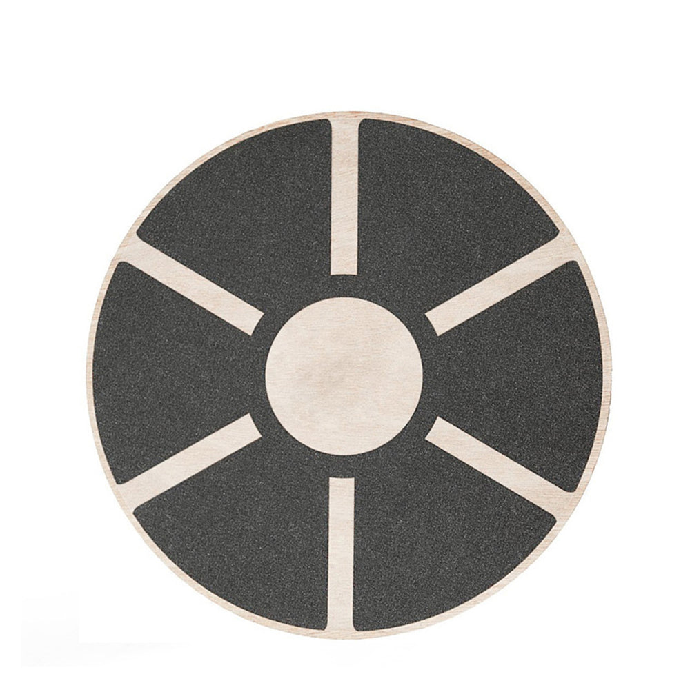 39.5cm Non-Slip Wooden Wobble Balance Board for Exercise Training