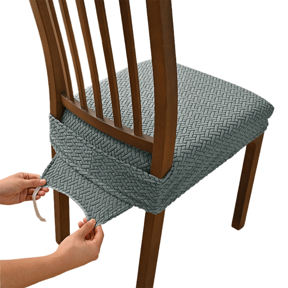 Stripe Lattice Double Elastic Stool Mask Chair Cover