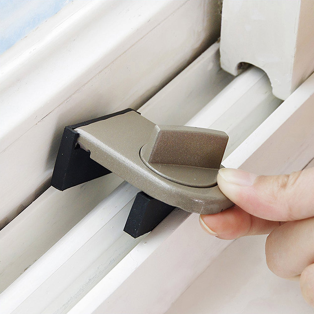 2Pcs Sliding Window Security Locks Adjustable Window Insurance Lock