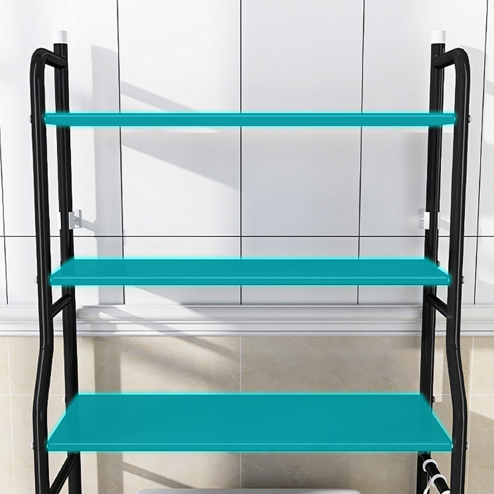3 Tier Shelf Over Toilet Storage Rack With Paper Holder And Hooks
