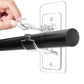 Curtain Rod Brackets Self Adhesive No Drill Transparent Invisible Holders for Curtains Towels