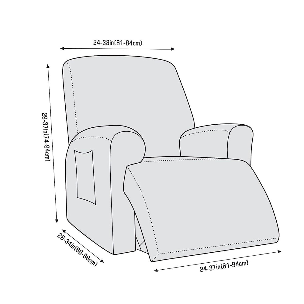 Full Wrapped Elasticity Stretch Recliner Chair Cover
