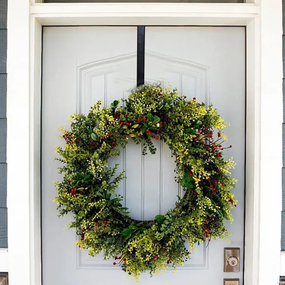 Adjustable Over The Door Wreath Hook Hanger for Christmas Wreath Decoration