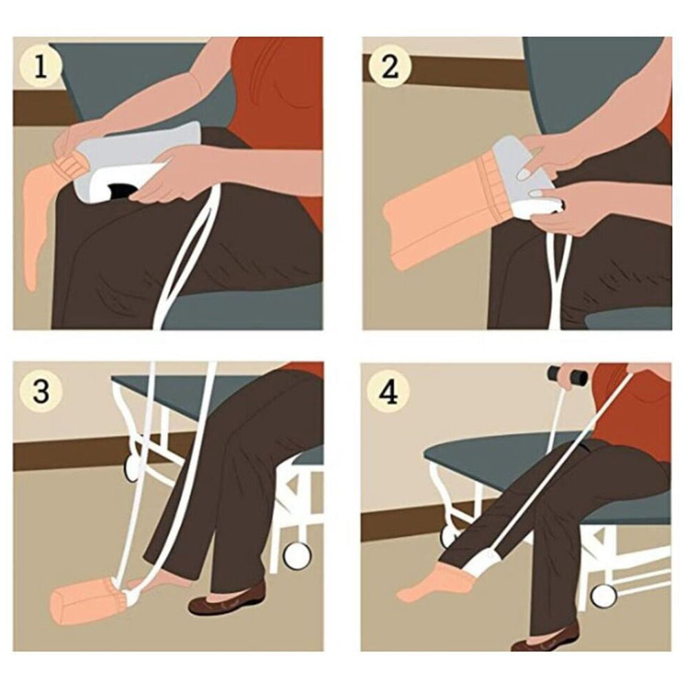 2Pcs No Bending Sock Aid Easy On and Off Wearing Slider Pulling Assist Device
