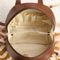 Portable PU Leather Cosmetic Bag with Handle