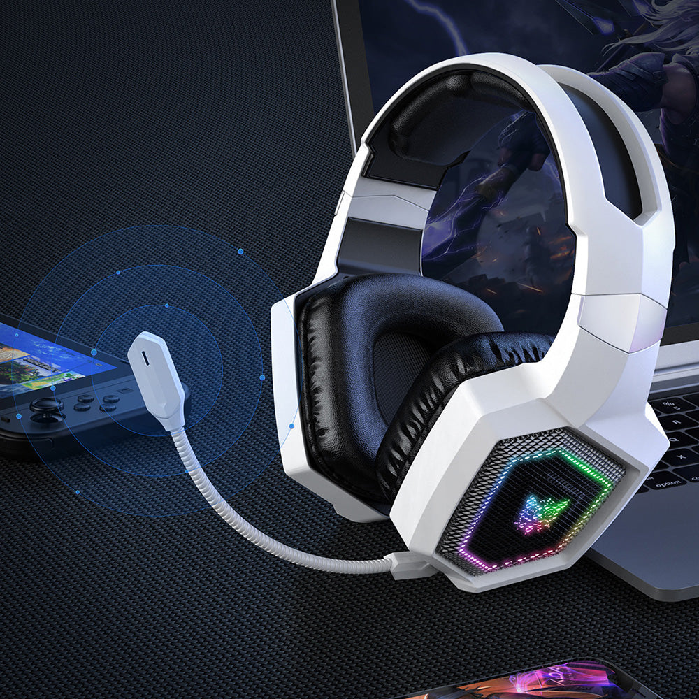 2.4GHz Wireless Gaming Headset Mic Headphone Stereo Surround Microphone for PC