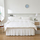 Wrap Around Dust Ruffles Bed Skirt with Adjustable Elastic Belt