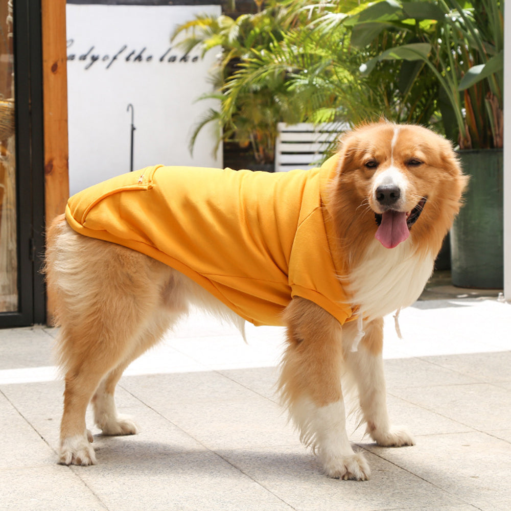 Warm Winter Pet Hoodie with Zipper Pockets