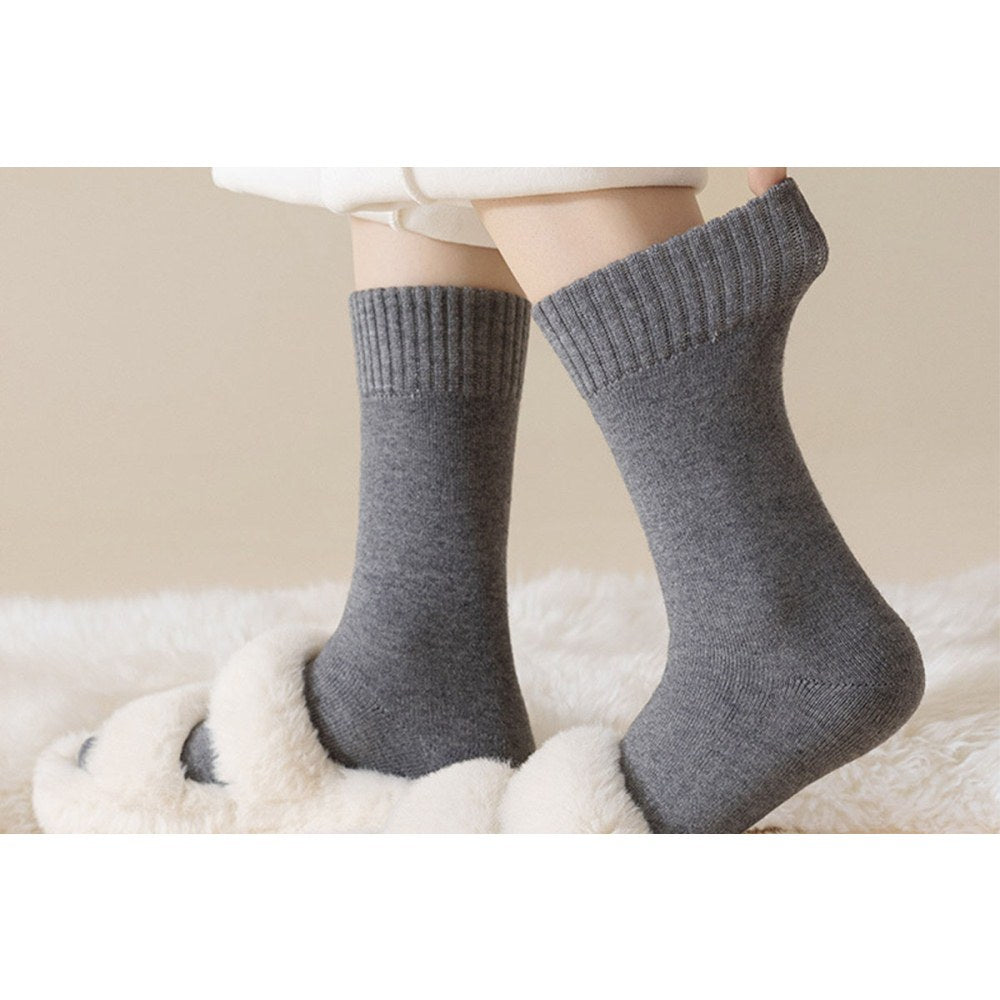 1 Pair Warm Thermal Socks Womens Winter Fleece Lined Socks Insulated Socks