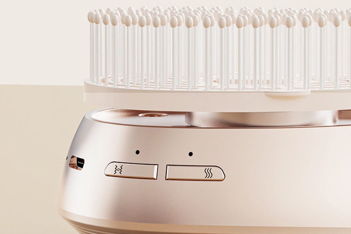 Electric Mist 2 Speeds Vibration Massage Hair Comb for Scalp Care
