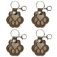 2PCS Pet Paw Shaped Key Chain Pet Fur Storage Key Chain Pet Memorial Gift Key Ring