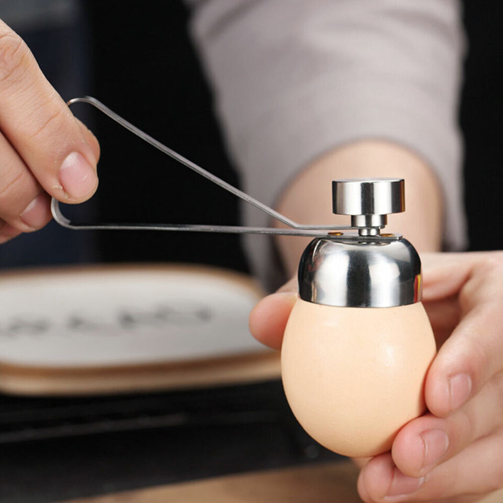 2Pcs Stainless Steel Egg Shell Knock Opener