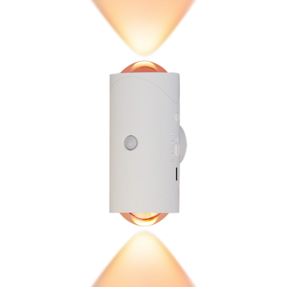 Motion Sensor Night Light Wall-Mounted USB Rechargeable Sunset Effect