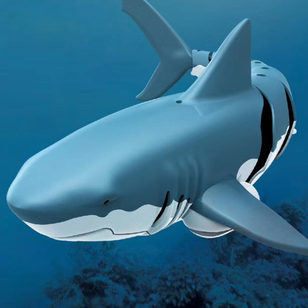 2.4G Remote Control 1:18 Scale High Simulation Shark Boat Toy for Pool Bathroom