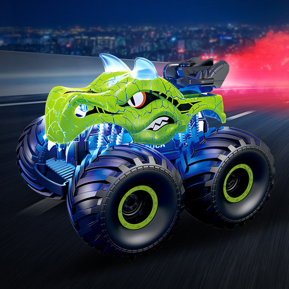 2.4G Remote Control Dinosaur Spray Off Road Truck with LED Lights