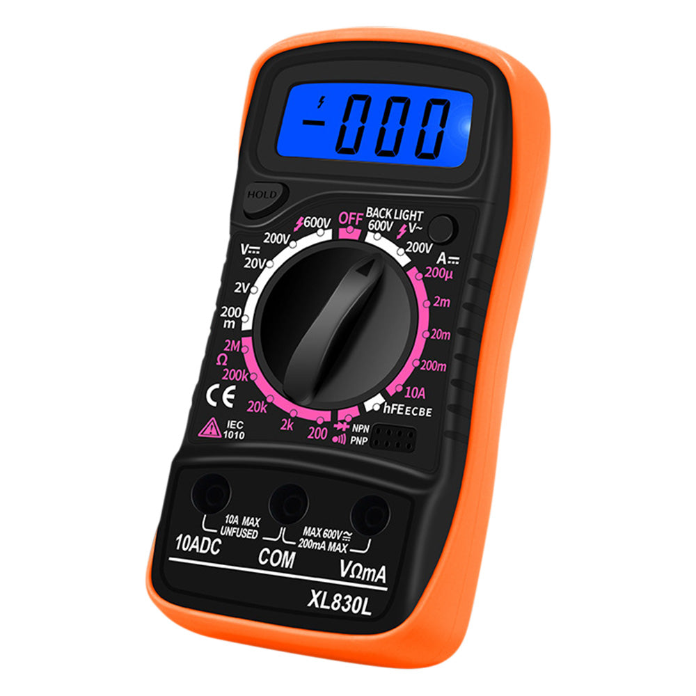 Digital Multimeter DC AC Voltmeter and Ohm Volt Amp Meter for Voltage Current Resistance