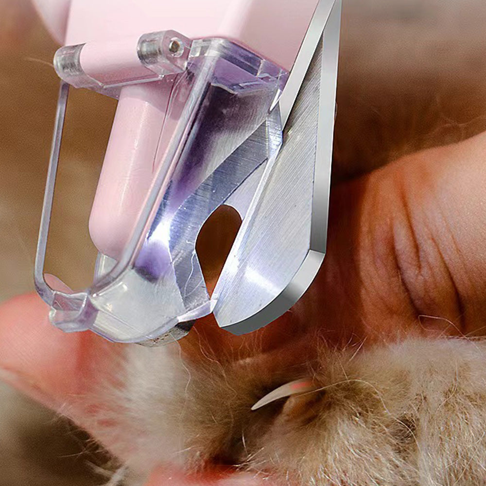 2 in 1 Pet Nail Grinder and Clipper Rechargeable with LED Light for Dogs and Cats