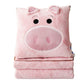 Pillow Blanket Throws Back Support Cushion