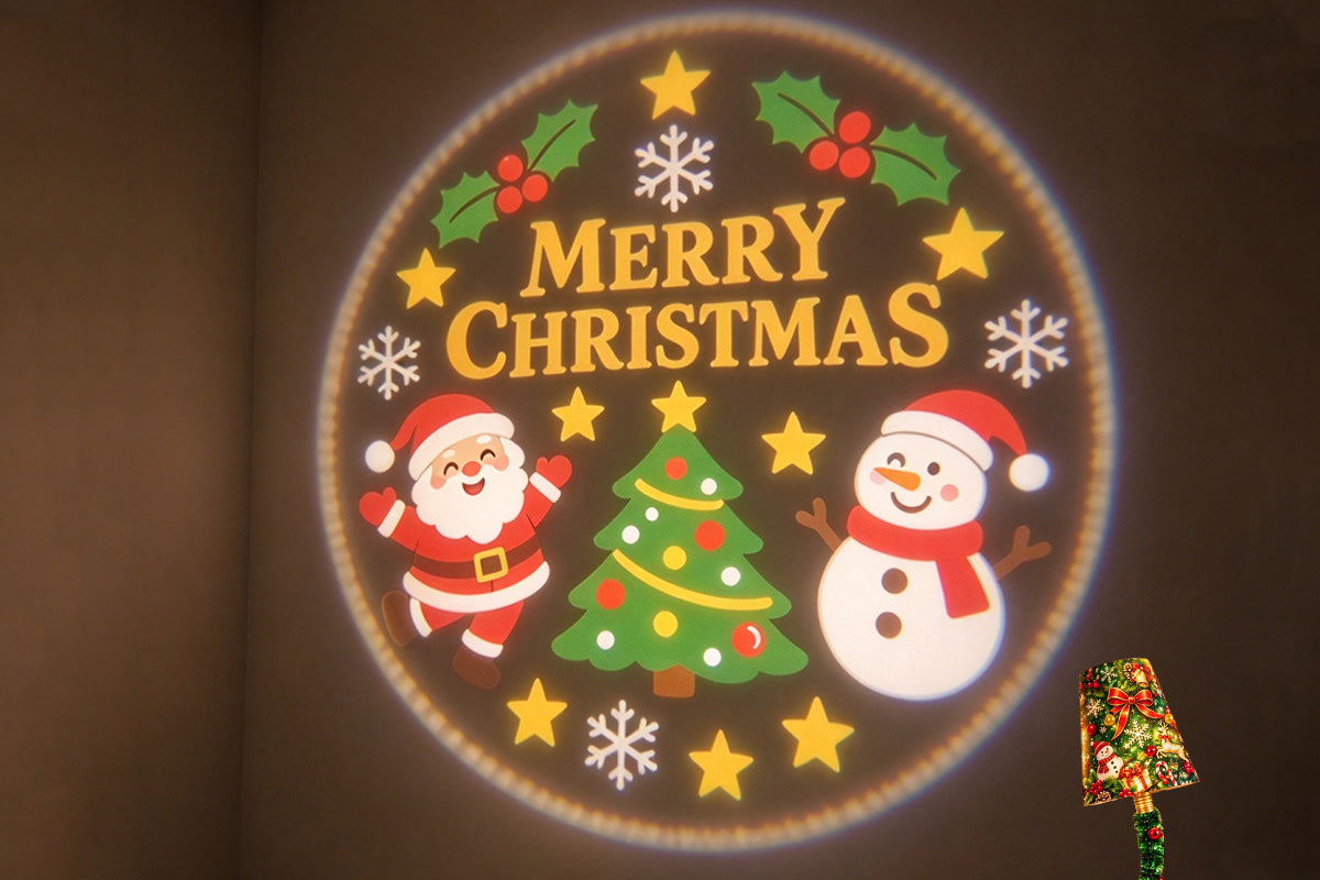 USB Christmas Projector Light with 6 Projection Films for Aldults