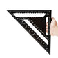 7/12 inch Metric Aluminium Alloy Square Protractor Triangle Ruler Measuring Tool