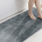 Non Slip Shaggy Bath Mat Ultra Soft Thick Fluffy Pile Non Slip Bath Rug-Grey