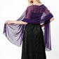 Chiffon Evening Dress Shawl for Weddings Parties 70x170cm