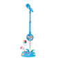 Adjustable Karaoke Microphone Toy with Stand and Flashing Lights for Youngsters