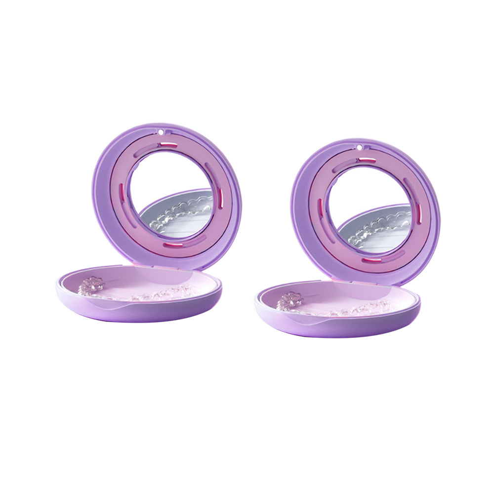 2Pcs Brace Storage Case with Mirror