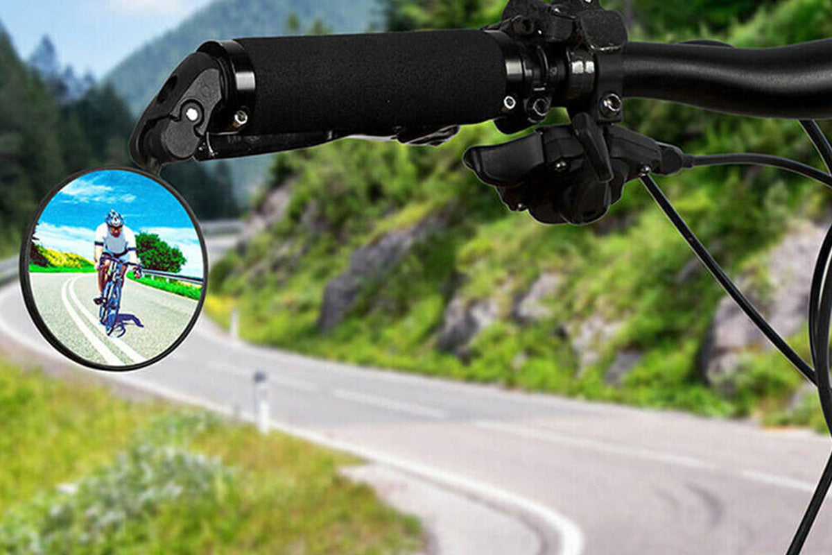Handlebar Bike Mirrors Adjustable Bicycle Rearview Mirror for Mountain Road Bikes