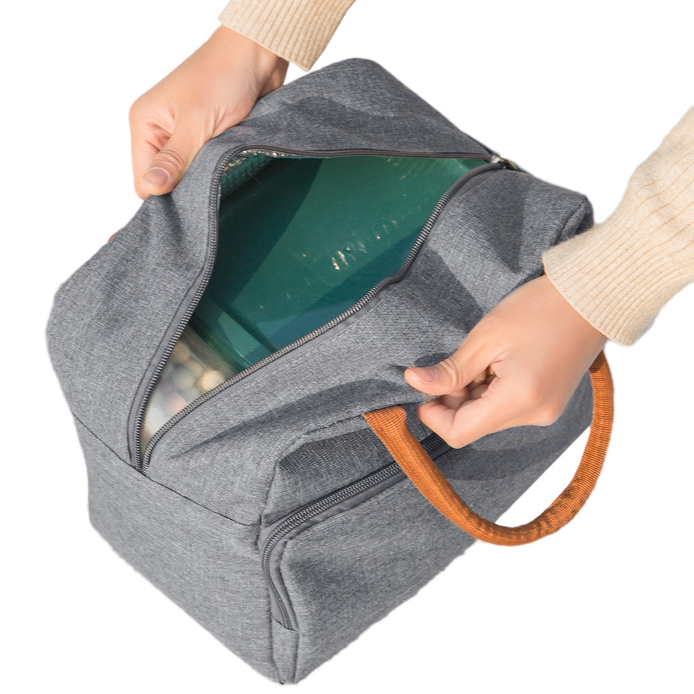 27x16 x23CM Lunch Bag Oxford Insulated Thermal Cool Food Storage Bag Tote Box Lunch Tote