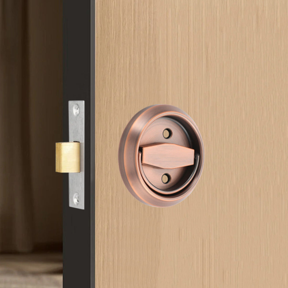 Hidden Door Lock Invisible Latch Double Sided Privacy Lock for Bedroom Bathroom Stainless Steel