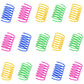 40Pcs Colorful Plastic Spring Bouncy Coil Teasing Playing Cat Toy