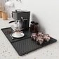 Silicone Coffee Mat with Detachable Dish Drying Mat for Coffee Maker Dish Rack