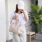 Women's Floral Embroidered Anti Theft Backpack