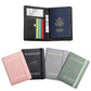 RFID Blocking Travel Passport Holder with Elastic Strap
