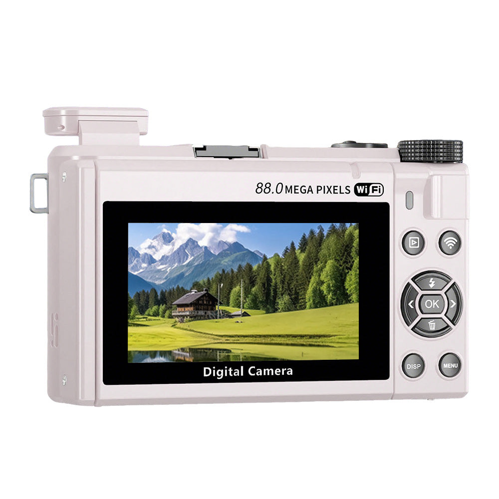 Digital Camera with Flip Screen WIFI Remote Control Vlogging Camera