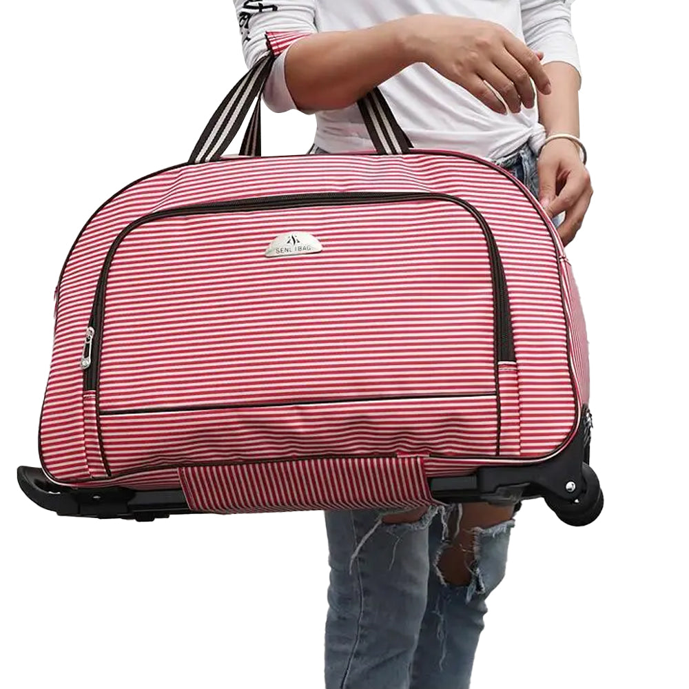 Travel 20 inch Cabin Wheeled Duffle Trolley Bag Handles Carry Bag
