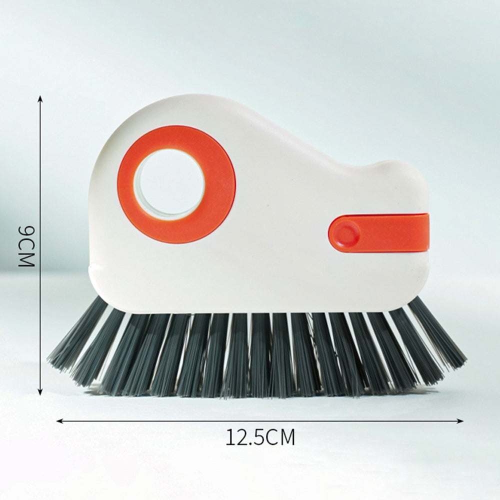 2Pcs 2-in-1 Window Track Groove Cleaning Brush with Hidden Scraper