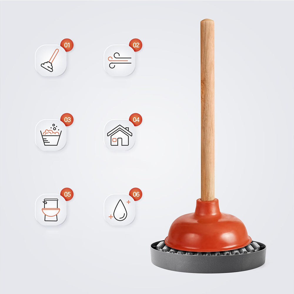 Universal Toilet Plunger Holder Drying Pad