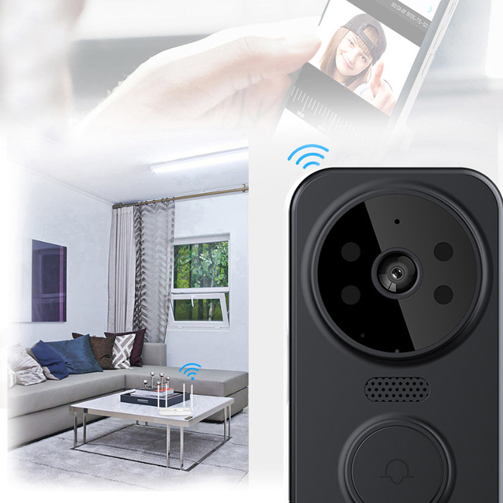 2Pcs Wireless Smart Video Doorbell Infrared Night 2 Way Voice Doorbell